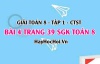 Giải bài 4 trang 39 Toán 8 Tập 1 SGK Chân trời sáng tạo